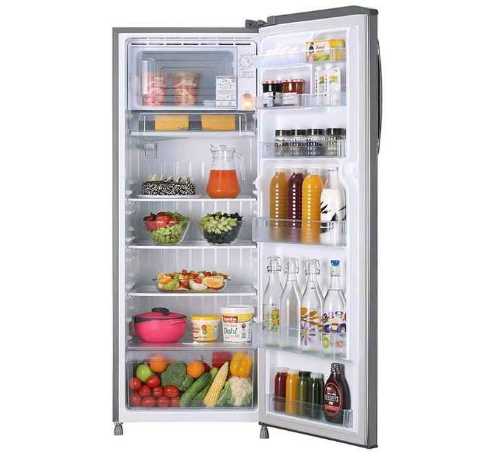 LG 270 L Direct Cool Single Door 3 Star Refrigerator  (Shiny Steel GL-B281BPZX)
